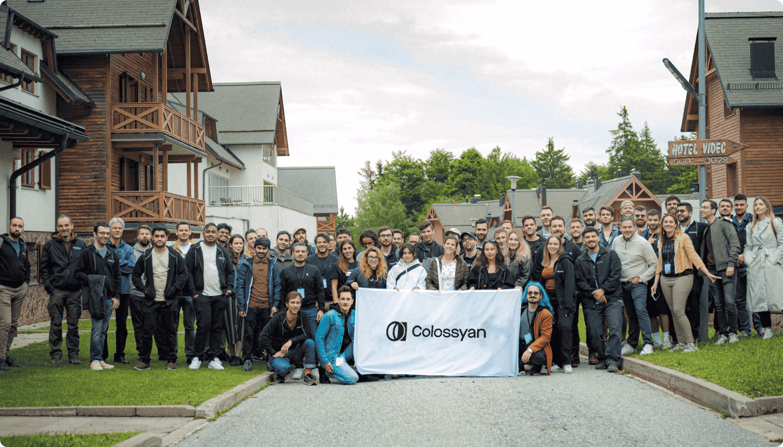 The Colossyan team at the company offsite
